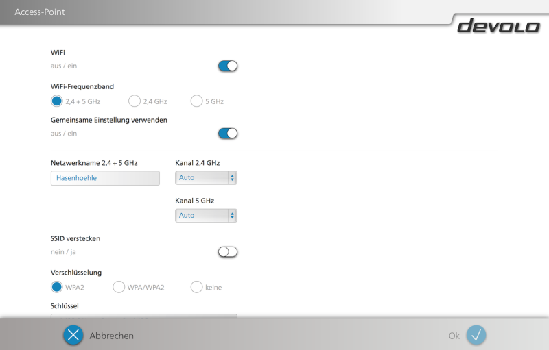 devolo webinterface 1200 wifi ac wlan ap 800x511 - devolo Webinterface 1200+ WiFi ac - WLAN Einstellungen