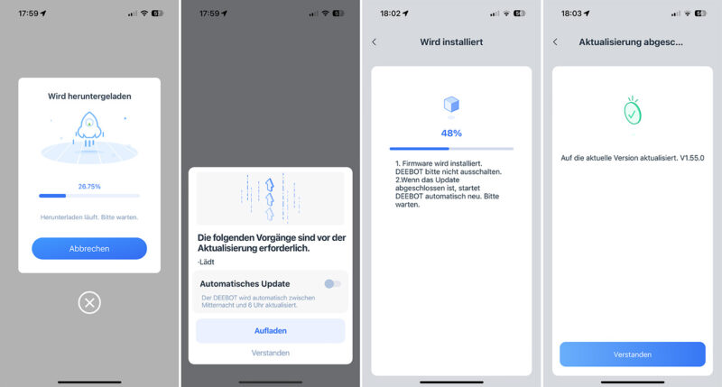ecovacs deebot x5 omni firmware update 800x429 - Test – ECOVACS DEEBOT X5 OMNI – Saugroboter