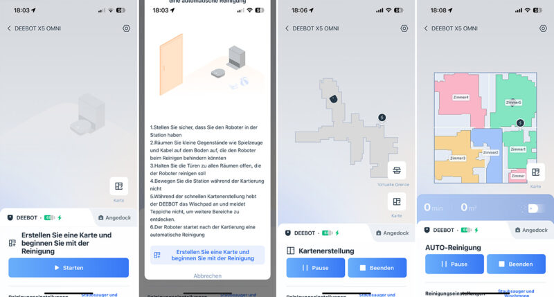 ecovacs deebot x5 omni kartenerstellung 800x429 - Test – ECOVACS DEEBOT X5 OMNI – Saugroboter